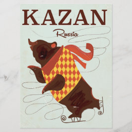 Poster de viajes vintage de Kazan Russia
