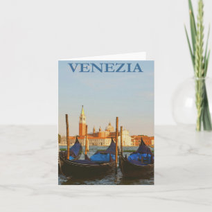 Poster de Viajes Vintage Góndolas Retro de Venecia