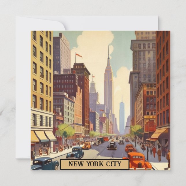 Poster de Viajes Vintage Nueva York (Anverso)