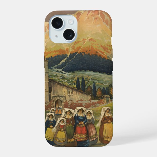 Poster De Viajes Vintage Para Abruzzo, Italia. (Reverso )