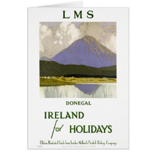 Poster de Viajes Vintage Restaurado en Irlanda de 