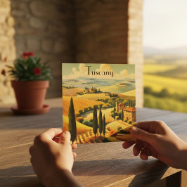 Poster de Viajes Vintage Toscana
