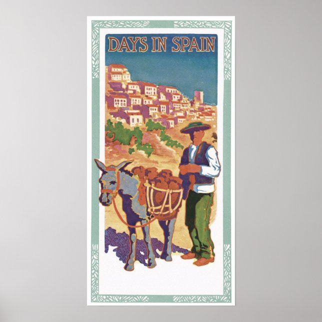 Poster de Viajes y Arte de la España de Vintage (Frente)