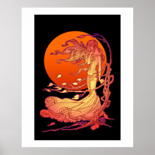 Póster de viento de octubre