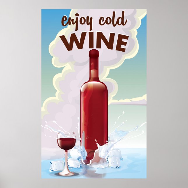 Póster de vino vintage (Frente)