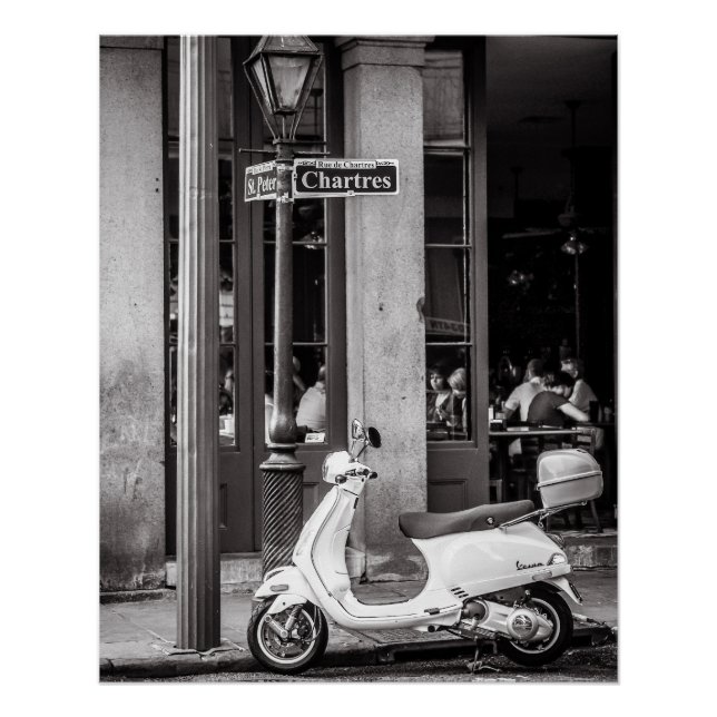 Poster de Vintage Scooter Perfect | París Francia (Anverso)