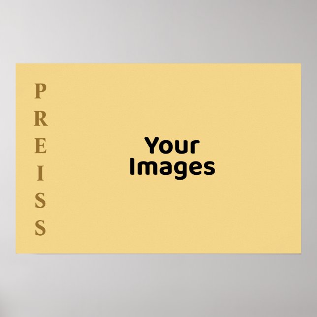 Póster de visualización de fotos de apellido de Ch (Frente)