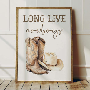 Póster de Viva la Vida de los Vaqueros Decoración