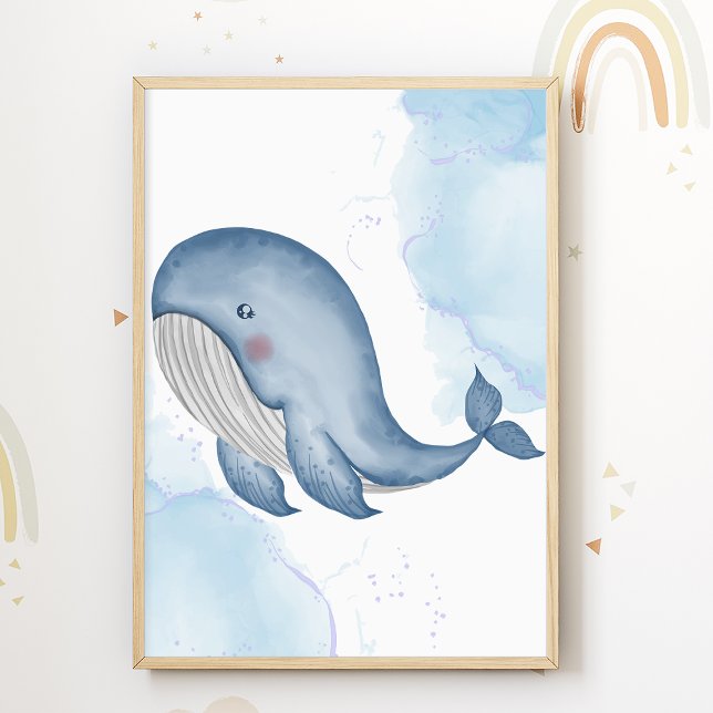 Póster de vivero de ballenas Animales marinos Niño (Subido por el creador)