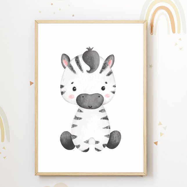 Póster de vivero de cebra lindo Decoración de la h (Subido por el creador)