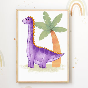Póster de vivero de Dino Dinosaurios Impresión de