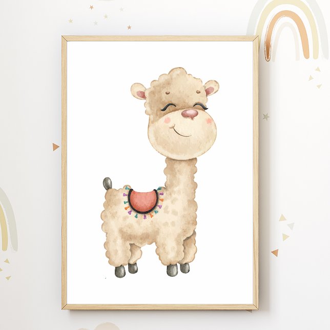 Póster de vivero de llamas Decoración para habitac (Subido por el creador)