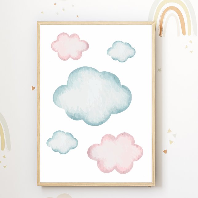 Póster de vivero de nube pastel Decoración de habi (Subido por el creador)