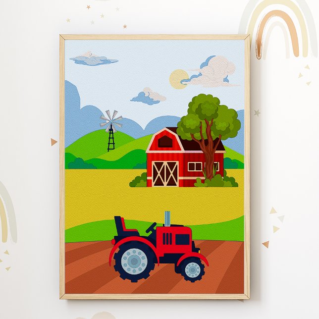 Póster de vivero de tractor Impresión decoración p (Subido por el creador)