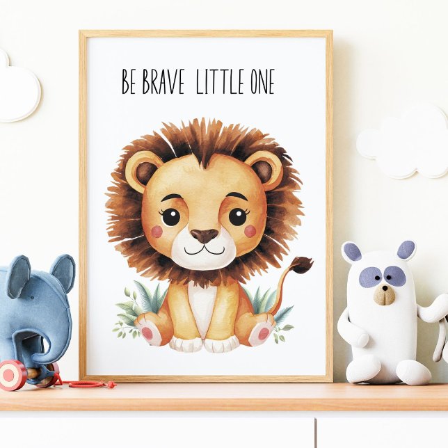 Póster de vivero Safari de Leones – Sé valiente pe (Subido por el creador)