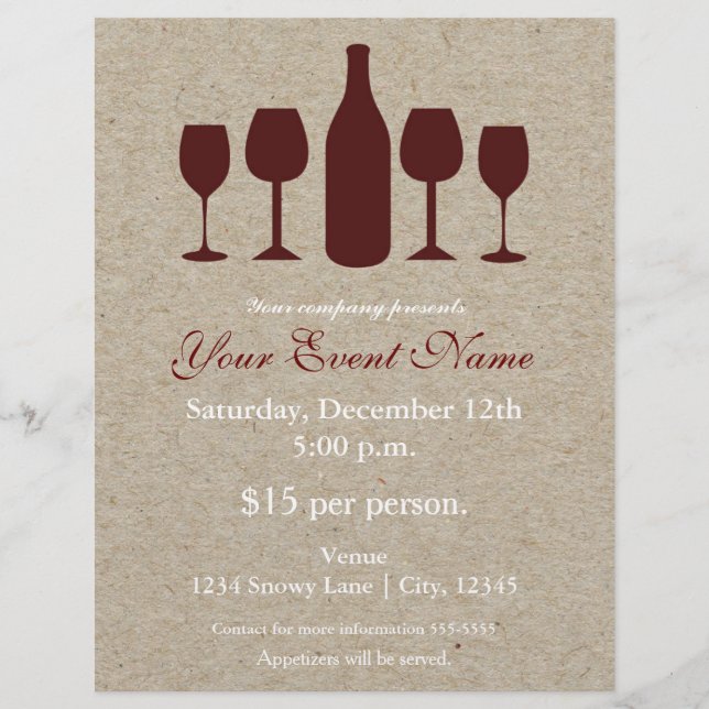 Poster de volante de evento de vacaciones de botel (Frente)