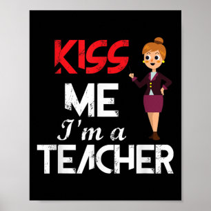 Póster De Vuelta A La Escuela Bésame, Soy Un Profesor Cit