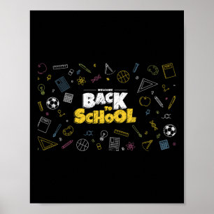 Póster De Vuelta A La Escuela Enfrentando A Un Divertido