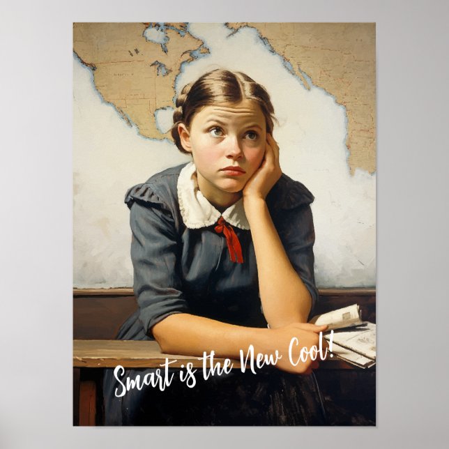 Póster De vuelta a la escuela estilo de los dibujos de No (Frente)