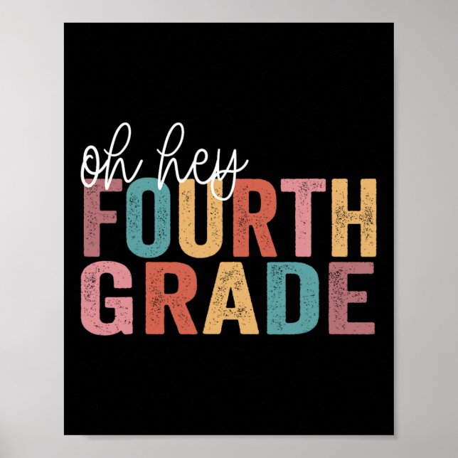 Póster De Vuelta A La Escuela Estudiantil Profesor Oh Hey (Frente)