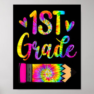 Póster De Vuelta A La Escuela Maestra De Primer Grado Tye