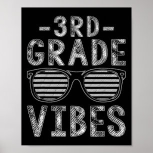 Póster De Vuelta A La Escuela Maestra De Tercer Grado De 