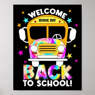 Póster De Vuelta A La Escuela Para Los Conductores De Aut