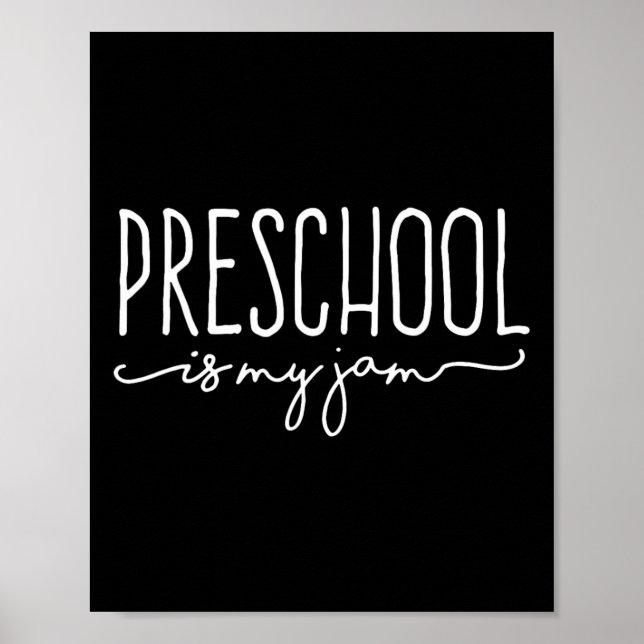 Póster De Vuelta A La Escuela Preescolar Es Mi Jam Profes (Frente)