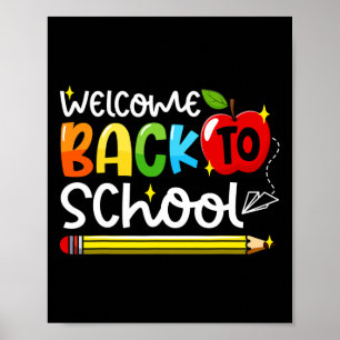 Póster De Vuelta A La Escuela, Primer Día De Los Maestros