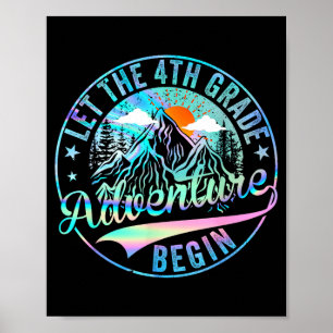 Póster De vuelta a la escuela, que comience la aventura d