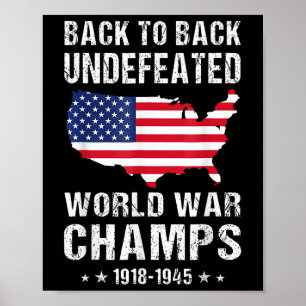 Póster De Vuelta A La Inderrotada Guerra Mundial Champs A