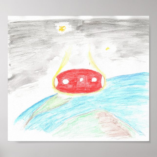 Póster De vuelta a la Tierra (Frente)