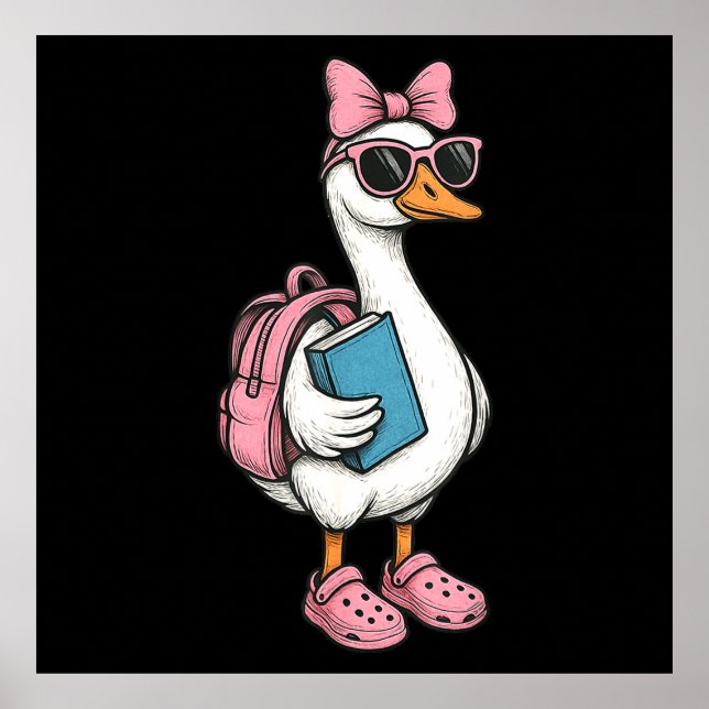 Póster De Vuelta Al Colegio Chicas De Caballo (Frente)