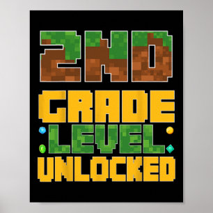 Póster De Vuelta Al Colegio Chicos De 2do Grado Jugador P