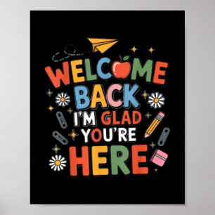 Póster De Vuelta Al Colegio El Profesor De Nuevo Bienveni