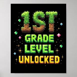 Póster De Vuelta Al Colegio Nivel 1er Grado Desbloqueado