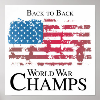 Póster De vuelta al mundo entero, campeones de la guerra.