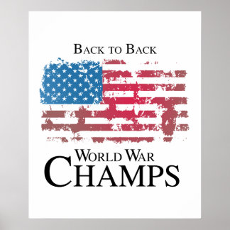 Póster De vuelta al mundo entero, campeones de la guerra.