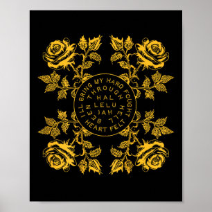 Póster (de vuelta) Brandon Merch Hard Fought Hallelujah L