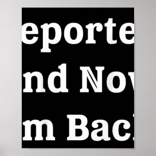 Póster (De vuelta) Deportado Y ahora estoy de vuelta cómi
