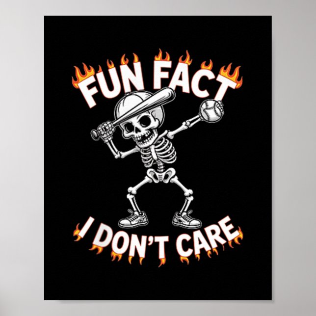 Póster (de vuelta) Divertido Dabbing Skeleton Hecho de qu (Frente)