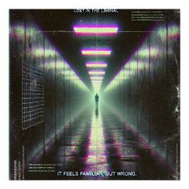 🖤 Poster de Weirdcore "Perdido en el Liminal" 🖤