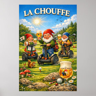 Póster de Whimsical Meadow Ride y Alegría de Cerve