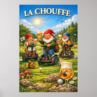 Póster de Whimsical Meadow Ride y Alegría de Cerve