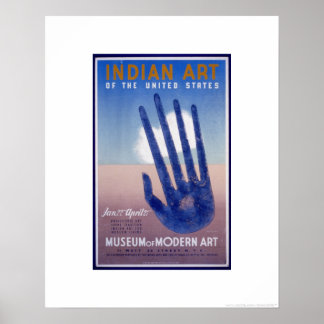 Poster de WPA: Arte indio de Estados Unidos en MOM