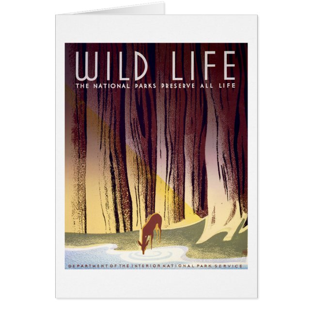 Poster de WPA de la fauna (ciervos) (Frente)