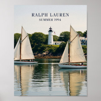 Póster de yate de verano de Polo