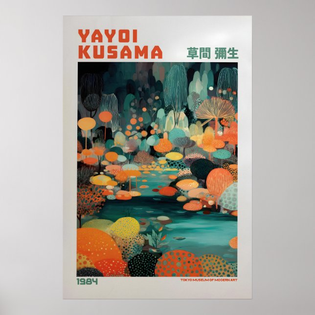 Póster de Yayoi Kusama - Abstracto Yayoi Kusama (Frente)