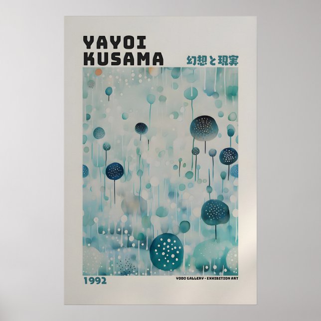 Póster de Yayoi Kusama - Impresión abstracta de Ya (Frente)
