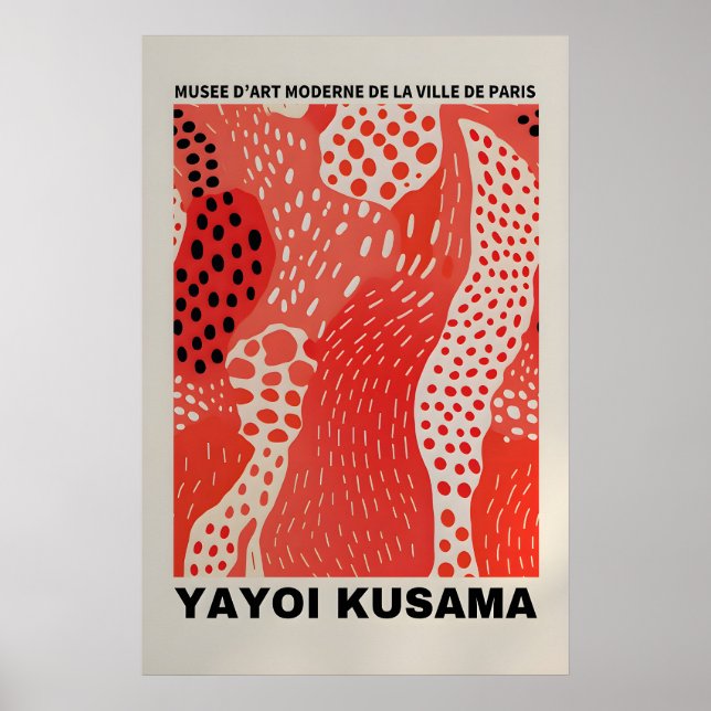 Póster de Yayoi Kusama - Impresión abstracta de Ya (Frente)
